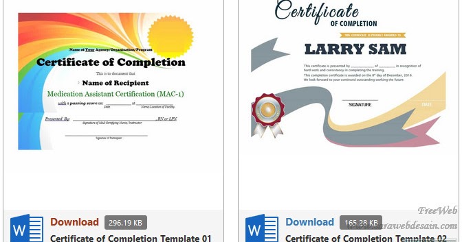 desain sertifikat cdr gratis